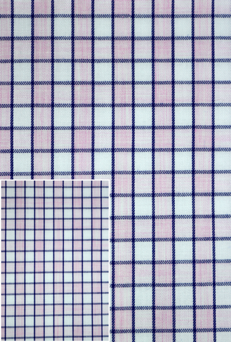 100% Cotton Multi-Checked Shirt Blue